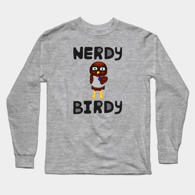 Nerdy Birdy Owl Long Sleeve T-Shirt by TheCameraEyeDesigns